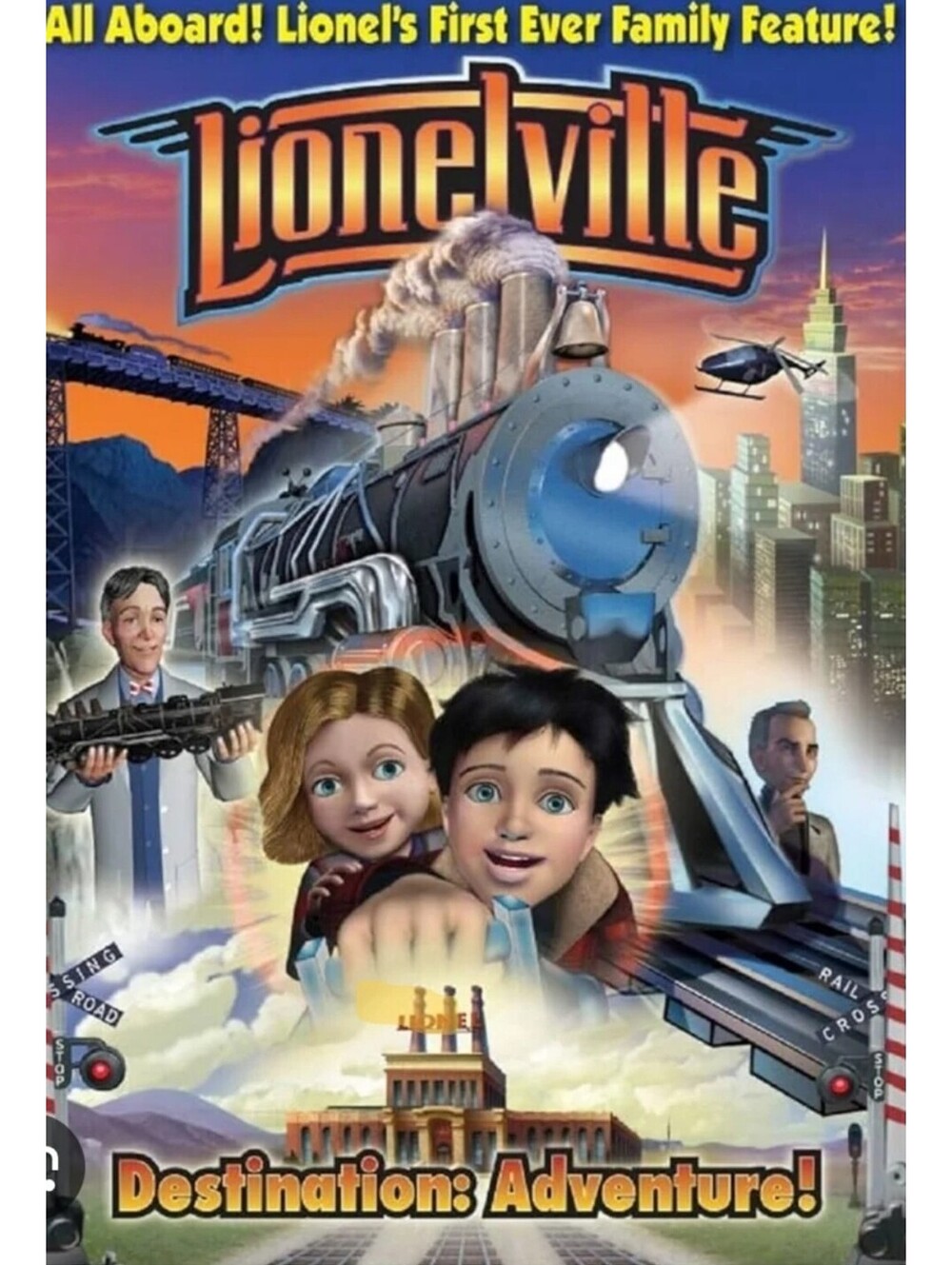 Lionelville: Destination Adventure [ DVD 2009 ] Family Fun Adventure. New Sealed